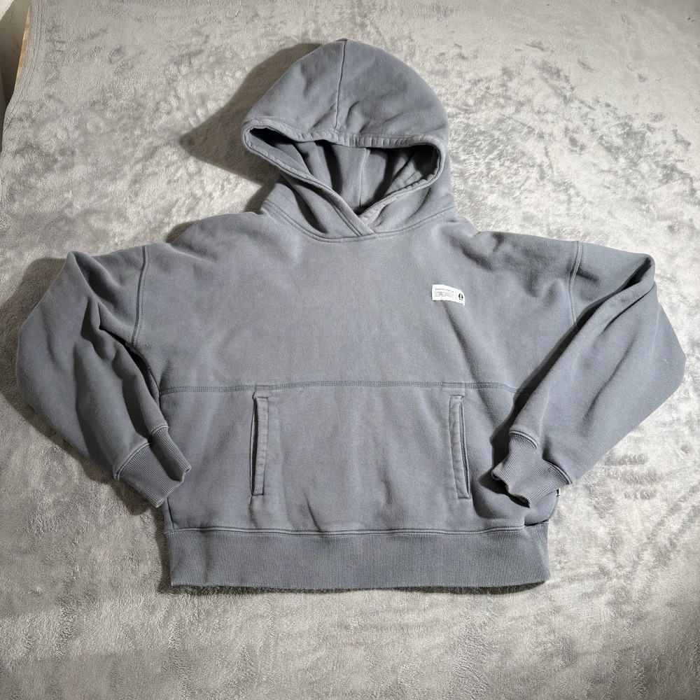 Bearded Goat Men's L Gray Thick Cotton Hoodie Long Sleeve